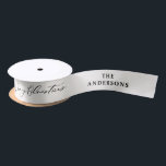 cream elegant script Christmas personalized rustic Satin Ribbon<br><div class="desc">cream elegant script Christmas personalized rustic traditional gift wrap ribbon. Color can be cutonizede,  make you gifts look extra special this year.</div>