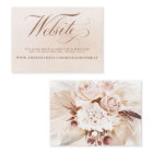 Cream Floral Pampas Grass Sage Wedding Website