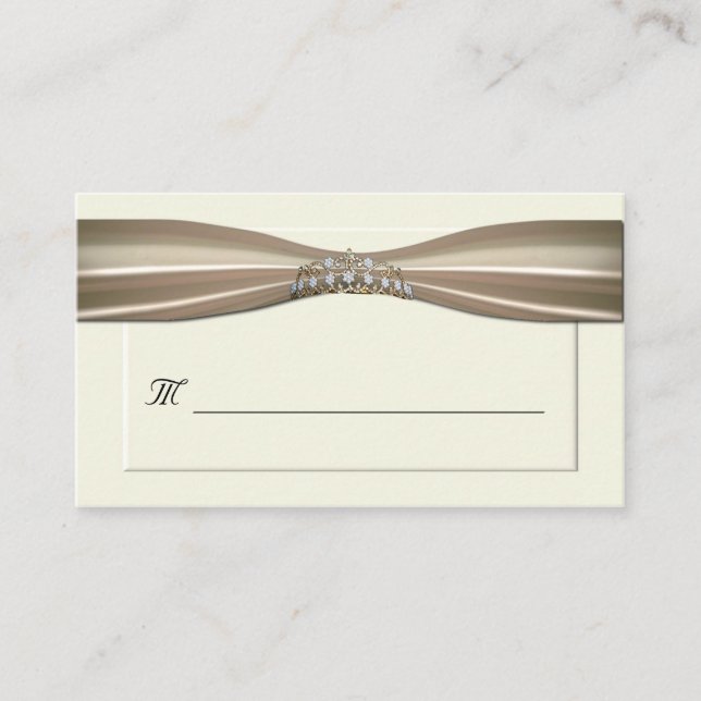 Cream Formal Place Cards (Front)