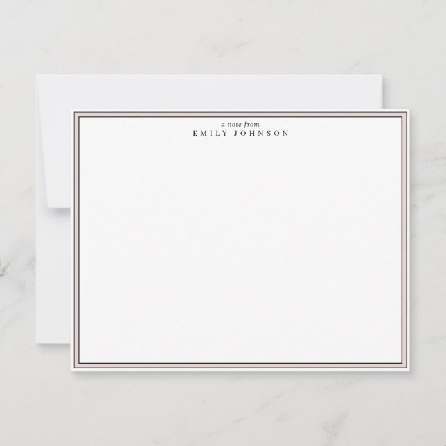 Cream Frame Note Card (Front)