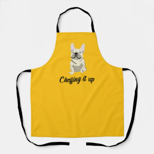 Cream French Bulldog Apron
