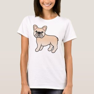 Cream French Bulldog Cute Cartoon Dog T-Shirt