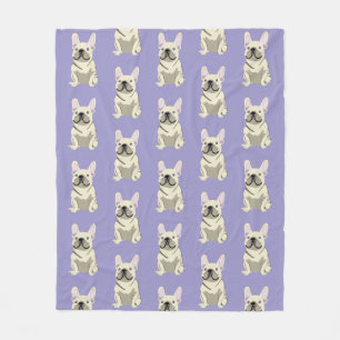 Cream French Bulldog,  Fleece Blanket
