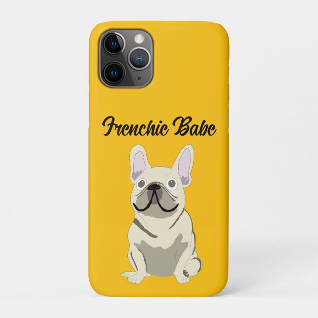 Cream French Bulldog, Frenchie Babe Case-Mate iPhone Case (Back)