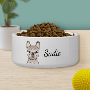Cream French Bulldog / Frenchie Dog & Custom Name