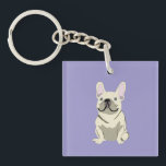 Cream French Bulldog,  Key Ring<br><div class="desc">Cream French Bulldog, </div>