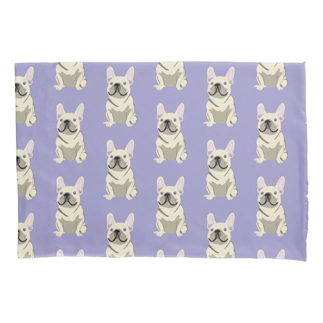 Cream French Bulldog,  Pillowcase (Front)