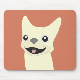 Cream French Bulldog, Terracotta Mouse Pad