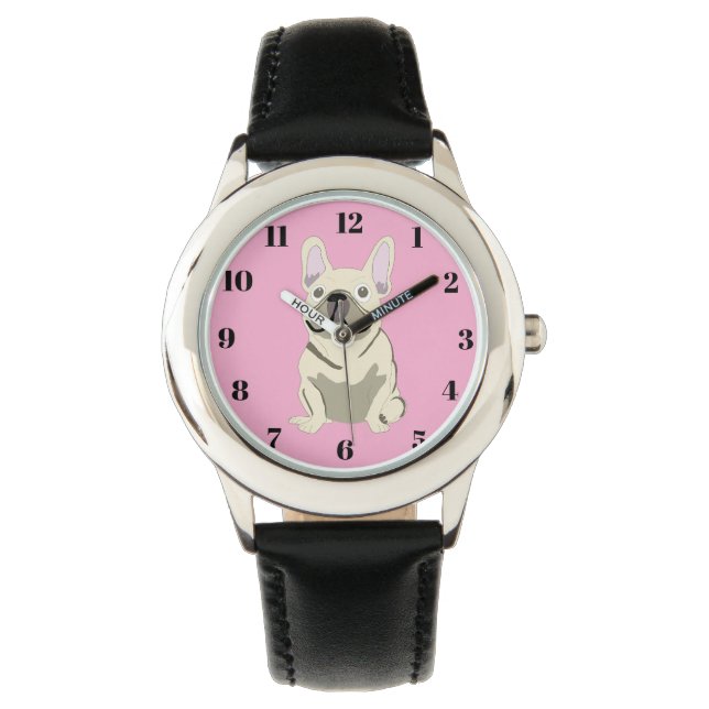 Cream French Bulldog Watch (Front)