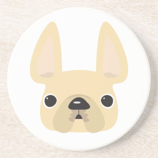 Cream Frenchie Coaster