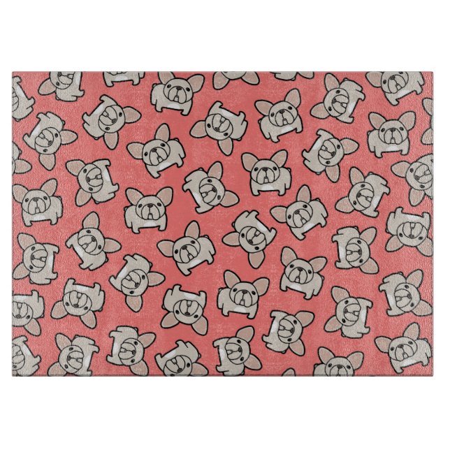 Cream Frenchie Cutting Board (Front)