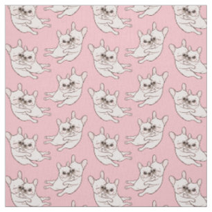 Cream Frenchie tells her you mother she loves her Fabric