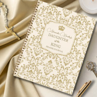 Cream Gold Damask Daughter of the King