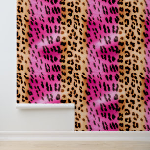 Cream Gold Pink Leopard   Wallpaper
