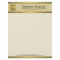 Cream Gold Plate Accounting Business Letterhead