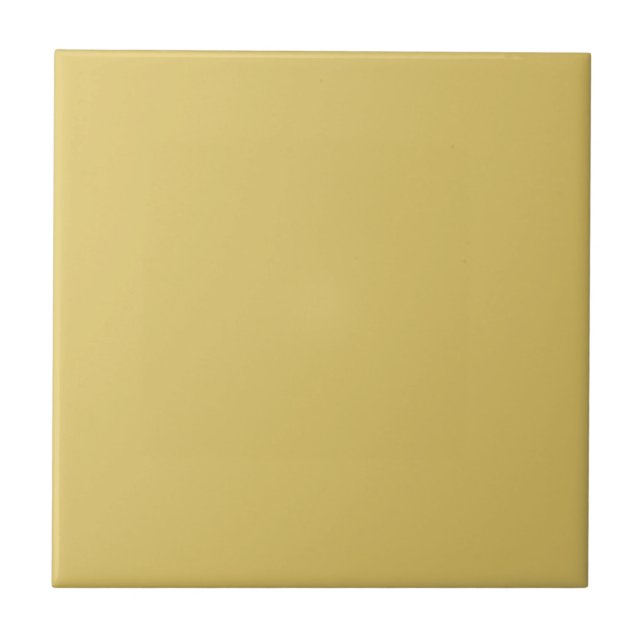 Cream Gold Solid Colour Ceramic Tile (Front)