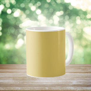 Cream Gold Solid Colour Coffee Mug