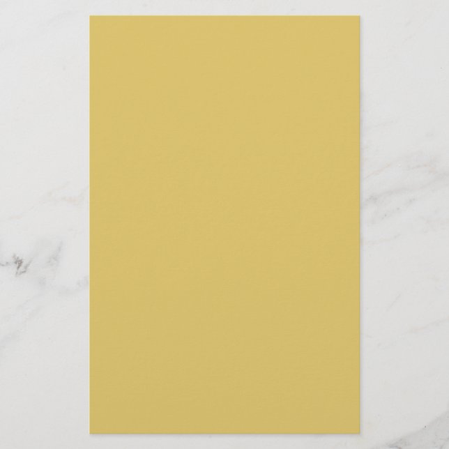 Cream Gold Solid Colour Stationery (Front)