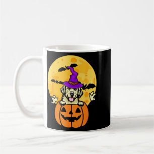 Cream Golden Retriever Witch Dog Lover Halloween Coffee Mug