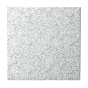 CREAM-GRAY-SWIRLS TILE