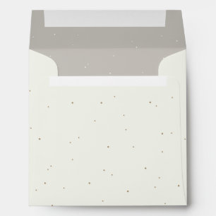 Cream/Greige Inner  Snowberry+Eucalyptus Wreath Sq Envelope