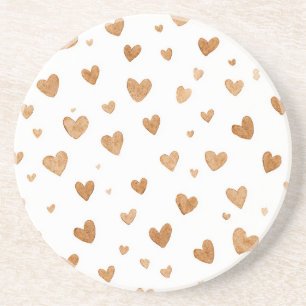 Cream Hearts Coaster