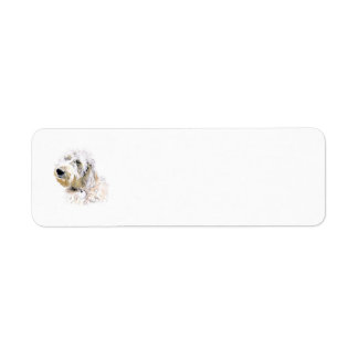 Cream Labradoodle Return Address Label