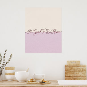 Cream & Lavender Home Quote Wall Art