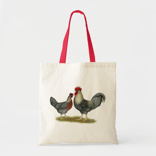 Cream Legbar Chickens Tote Bag (Front)