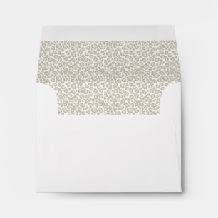Cream Leopard Print Envelope