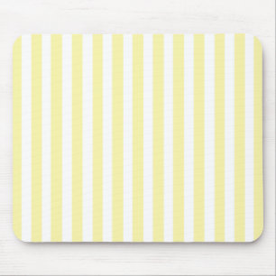 Cream Modern Stripe Mouse Pad