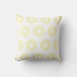 Cream Modern Sunbursts Cushion