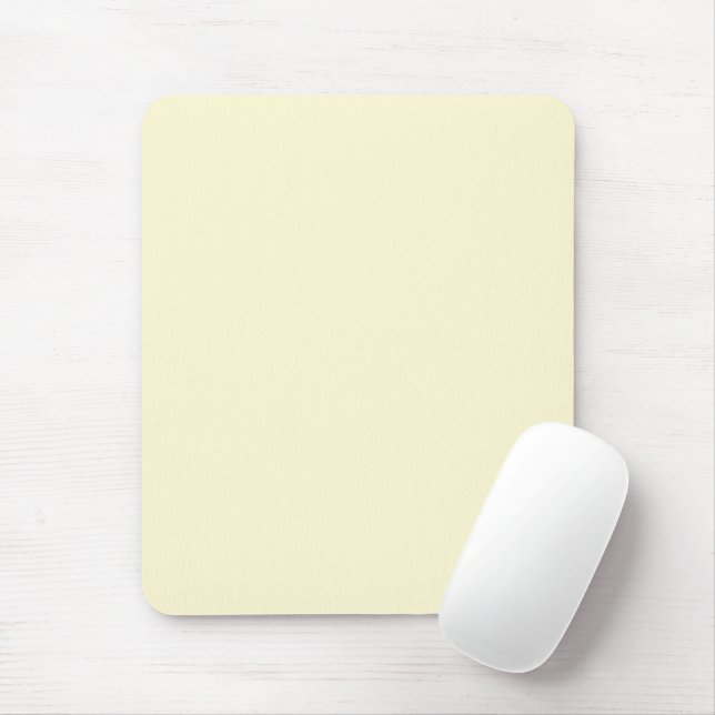 Cream Mouse Pad (With Mouse)