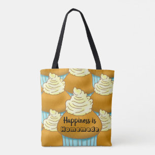Cream Muffin Cupcake Simple Cute Treat Bake Tote Bag
