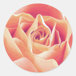 Cream Pink Rose Sticker