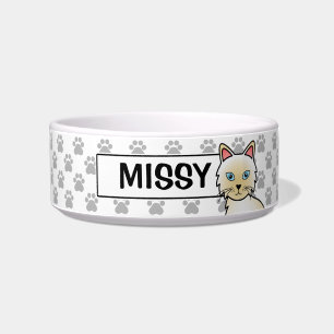 Cream Point Birman / Ragdoll Cat Bowl