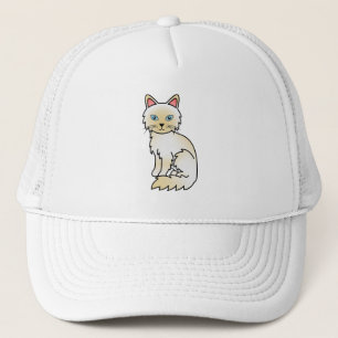 Cream Point Birman / Ragdoll Cute Cartoon Cat Trucker Hat
