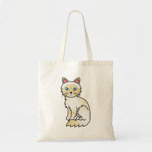 Cream Point Tabby Birman / Ragdoll Cat Tote Bag
