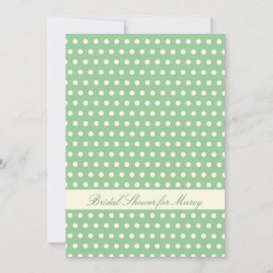 Cream Polka Dot Pattern Invitation