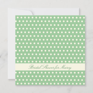 Cream Polka Dot Pattern Invitation