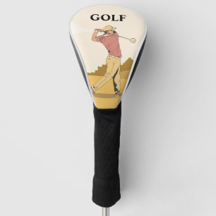 Cream Red Custom Best Driver Golf Head Cover