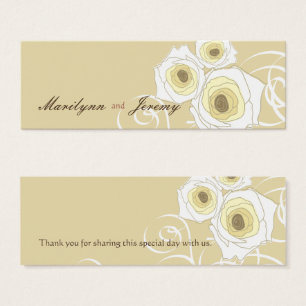 Cream Roses And Swirls Elegant Romantic Wedding