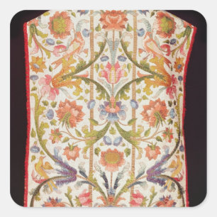 Cream satin chasuble, Naples, late 17th century Square Sticker