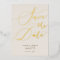Cream Save The Date Calligraphy
