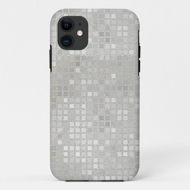 Cream Sequin Effect Phone Cases (Back)