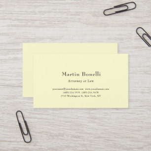 Cream Silk Unique Classical Personalised Custom Business Card