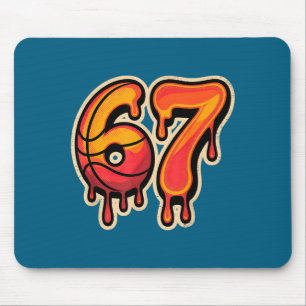 Cream Six Drip Basketball Ice 67 Seven Fun Mouse Pad