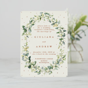 Cream Snowberry+Eucalyptus Wedding Reception Only