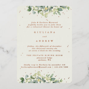 Cream Snowberry+Eucalyptus Wedding Rehearsal
