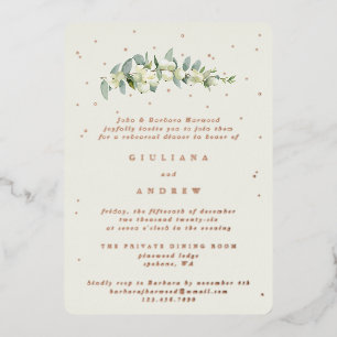 Cream Snowberry+Eucalyptus Wedding Rehearsal